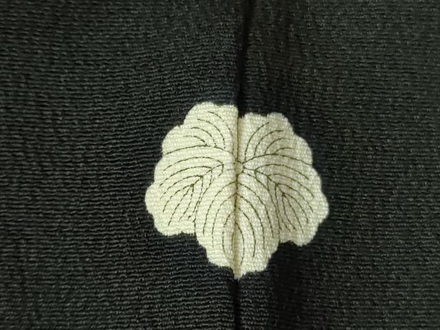 平和屋着物▼豪華黒留袖 刺繍 枝梅に小鳥 金彩 正絹 逸品 DABF3762op