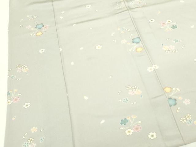 平和屋着物▽上質な小紋 単衣 舞桜 金彩 正絹 逸品 DABF3791op