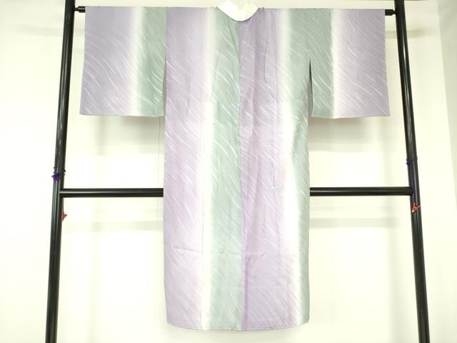 平和屋着物●長襦袢 無双仕立て 斜縞地紋 暈し染め やまと誂製 正絹 逸品 未使用 DABF3999op