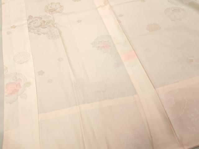 平和屋着物■長襦袢 無双仕立て 雪輪花文 暈し染め 正絹 逸品 DABF4015cd