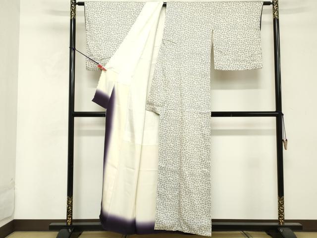 平和屋着物■上質な小紋 舞梅文 正絹 逸品 DABF4059cd