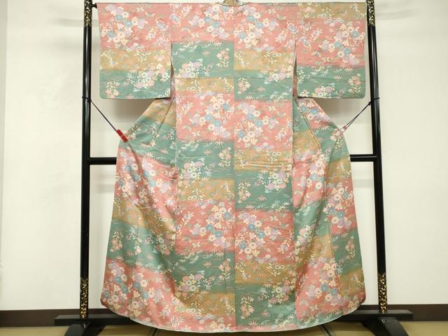 平和屋着物■訪問着 花鳥文 正絹 逸品 DABF4070cd