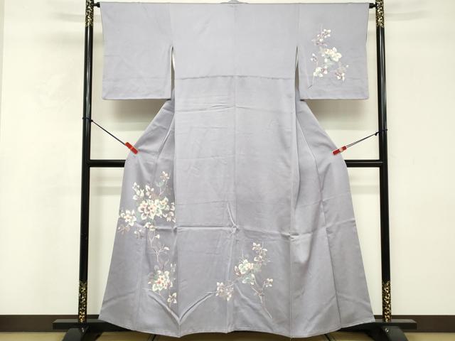 平和屋着物■訪問着 刺繍 枝花文 正絹 逸品 DABF4113cd