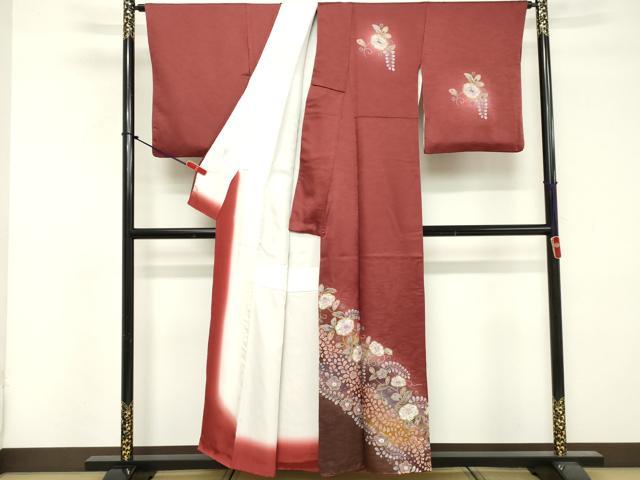 平和屋着物■訪問着 絞り 辻が花 暈し染め 金彩 正絹 逸品 DABF4133cd