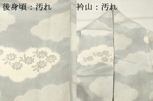 平和屋着物■上質な小紋 雲取り花文 正絹 逸品 DABF4141cd