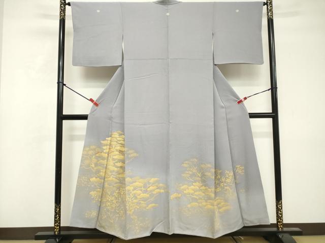 平和屋着物■豪華色留袖 駒刺繍 枝松文 金彩 正絹 逸品 DABF4203cd