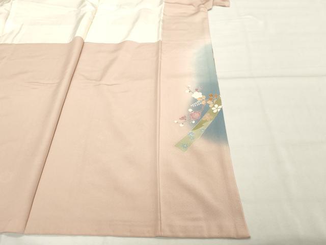 平和屋着物■豪華色留袖 駒刺繍 花車文 暈し染め 金彩 正絹 逸品 DABF4216cd