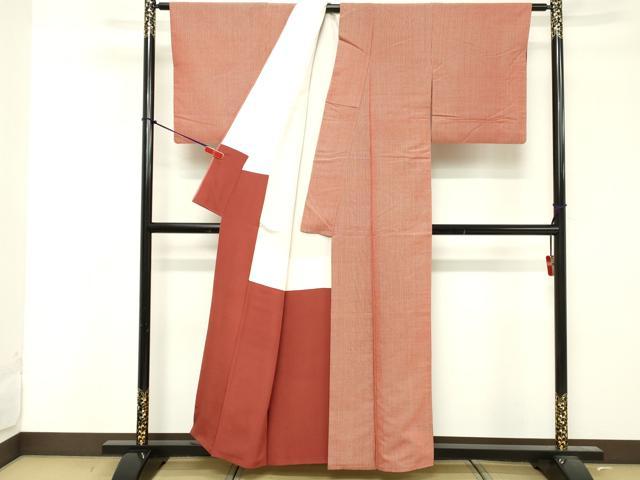 平和屋着物■上質な紬 間道 正絹 逸品 DABF4242cd