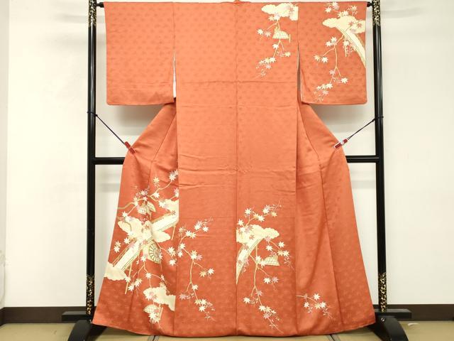 平和屋着物■訪問着 渡橋花文 金彩 正絹 逸品 DABF4243cd