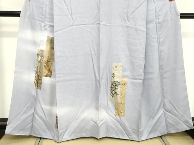 平和屋着物■訪問着 短冊花文 暈し染め 金彩 正絹 逸品 DABF4278cd