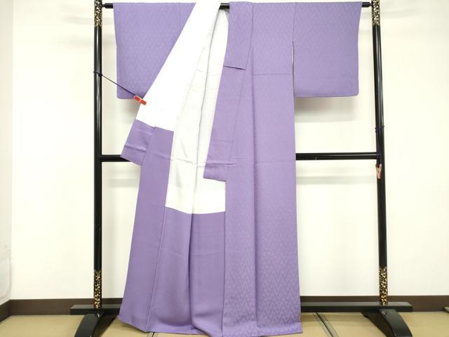 平和屋着物■上質な色無地 竜胆色 正絹 逸品 DABF4301cd