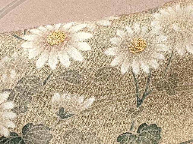 平和屋着物■中国三大刺繍 相良刺繍 訪問着 草花文 暈し染め 正絹 逸品 DABF4321cd