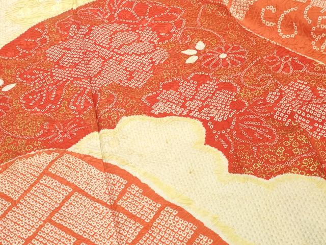 平和屋着物■訪問着 総絞り 重ね山花文 正絹 逸品 DABF4430cd