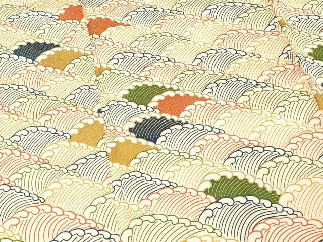 平和屋着物■訪問着 荒波文 金彩 正絹 逸品 DABF4431cd