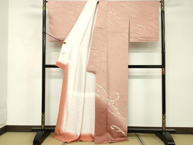 平和屋着物■訪問着 駒刺繍 鬘帯文 暈し染め 正絹 逸品 未使用 DABF4433cd