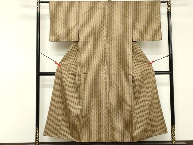 平和屋着物■上質な紬 絣間道 正絹 逸品 DABF4437cd