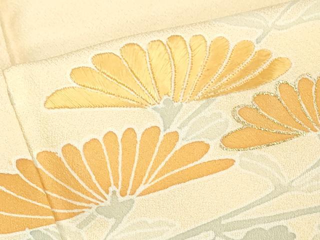 平和屋着物■訪問着 刺繍 草花文 金彩 正絹 逸品 DABF4442cd