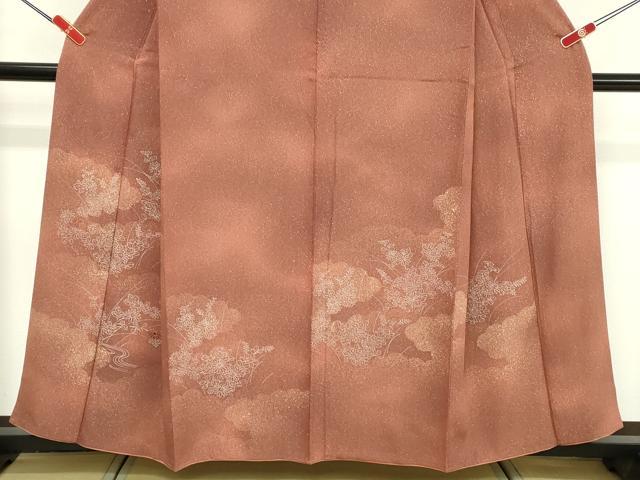 平和屋着物■訪問着 刺繍 草花文 暈し染め 正絹 逸品 DABF4461cd