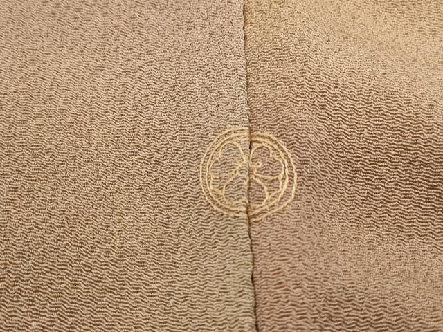 平和屋着物■上質な小紋 霞文 暈し染め 鬼しぼ縮緬 正絹 逸品 DABF4524qa
