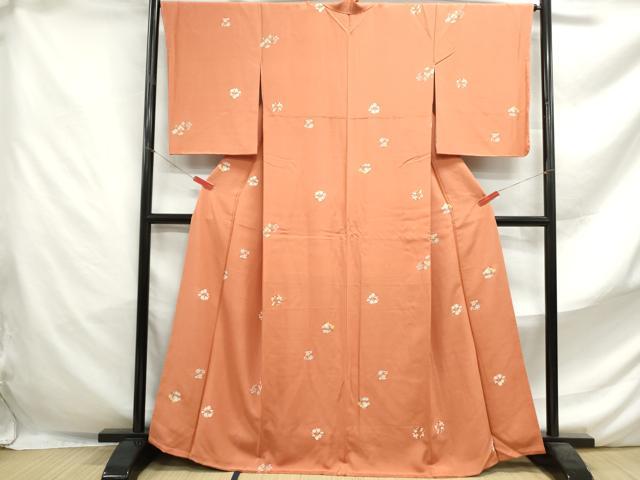 平和屋着物■上質な小紋 花丸文 正絹 逸品 DABF4637qa