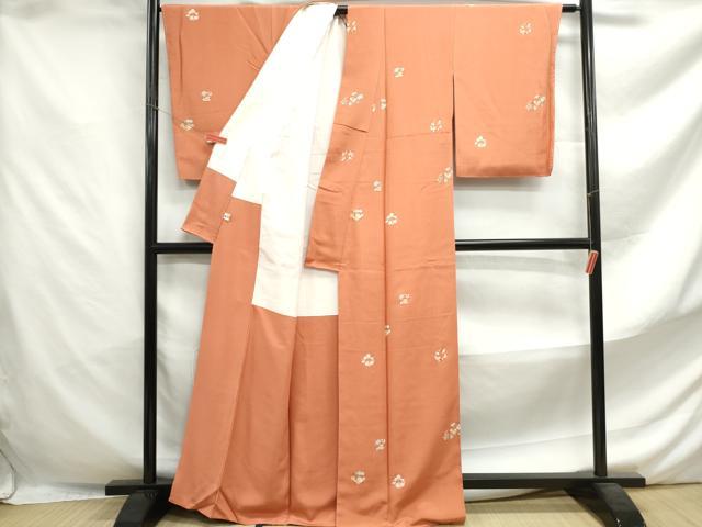 平和屋着物■上質な小紋 花丸文 正絹 逸品 DABF4637qa