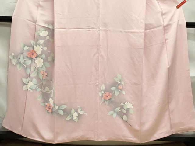 平和屋着物■訪問着 枝椿文 暈し染め 正絹 逸品 DABF4651qa