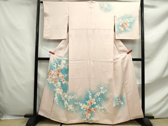 平和屋着物■訪問着 枝花文 暈し染め 正絹 逸品 DABF4656qa