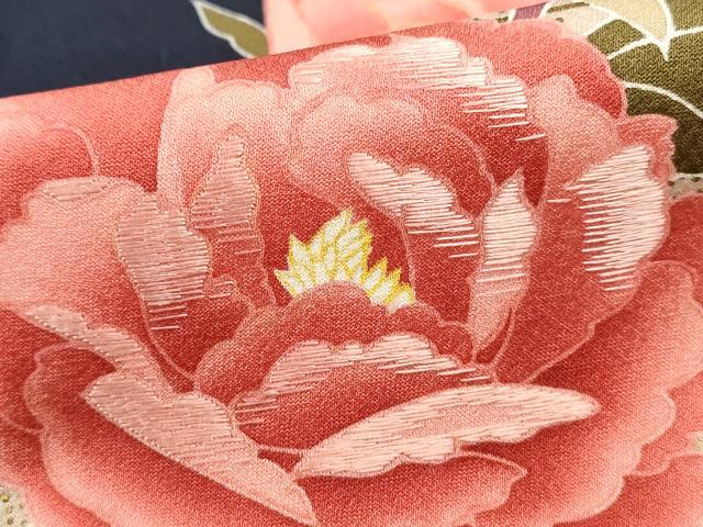 平和屋着物■訪問着 刺繍 エ霞枝花文 金彩 正絹 逸品 DABF4706qa