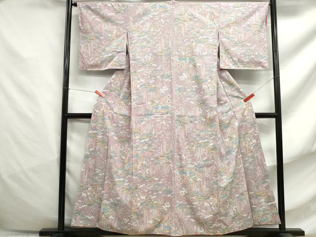 平和屋着物■上質な小紋 松竹梅 正絹 逸品 DABF4782qa
