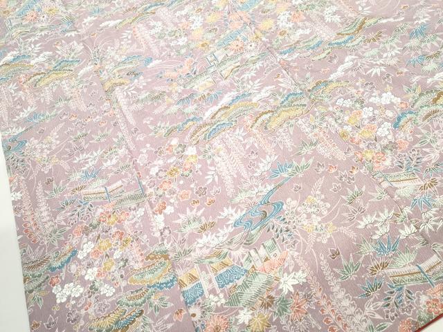 平和屋着物■上質な小紋 松竹梅 正絹 逸品 DABF4782qa