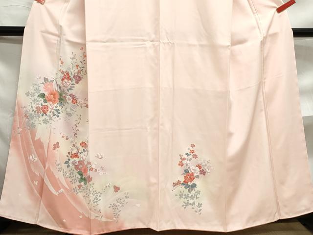 平和屋着物■訪問着 草花文 暈し染め 正絹 逸品 DABF4806qa