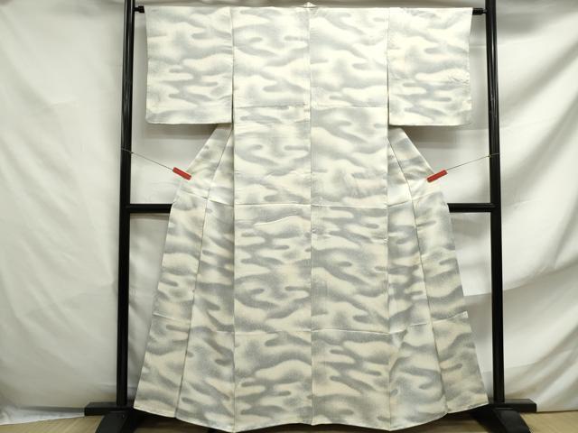 平和屋着物■上質な小紋 霞文 正絹 逸品 DABF4854qa