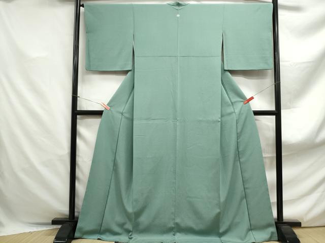平和屋着物■上質な色無地 作家物 薄青色 正絹 逸品 DABF4891qa