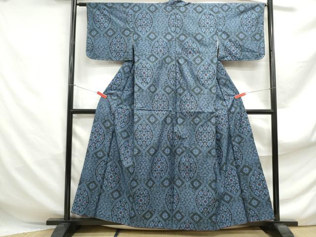 平和屋着物■本場村山大島紬 華菱文 正絹 逸品 DABF4902qa