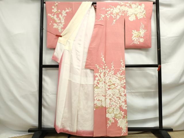 平和屋着物■訪問着 花尽くし 金彩 正絹 逸品 DABF4931qa