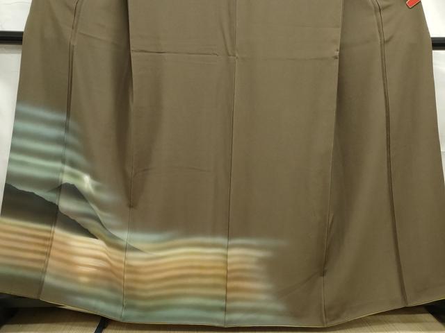 平和屋着物■訪問着 風景文 暈し染め 正絹 逸品 DABF4935qa