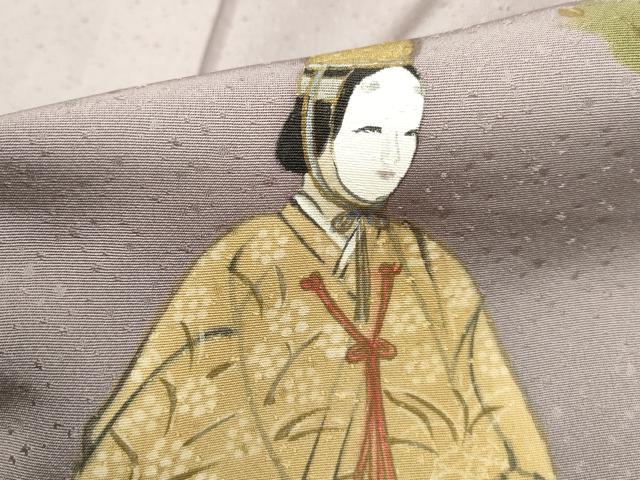 平和屋着物■訪問着 作家物 手描き 人物鼓文 正絹 逸品 DABF4937qa