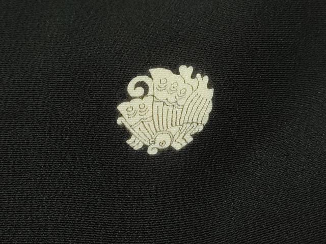 平和屋着物■豪華黒留袖 駒刺繍 風景飛鶴花文 金彩 正絹 逸品 DABF4945qa