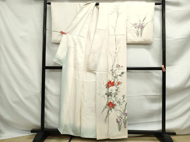 平和屋着物■訪問着 枝椿 正絹 逸品 DABF4976qa