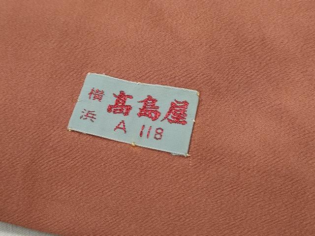 平和屋着物■上質な小紋 更紗花文 鬼しぼ縮緬 高島屋扱い 正絹 逸品 DABF4978qa