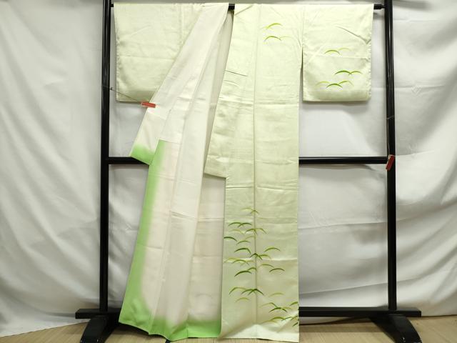 平和屋着物■訪問着 芝草文 正絹 逸品 DABF4983qa