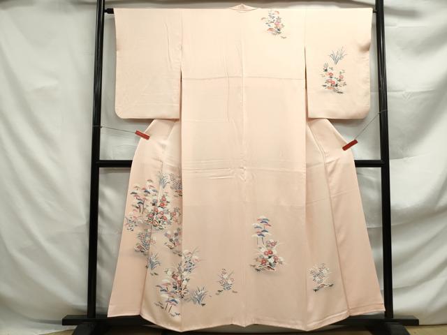 平和屋着物■訪問着 草花文 正絹 逸品 DABF4994qa