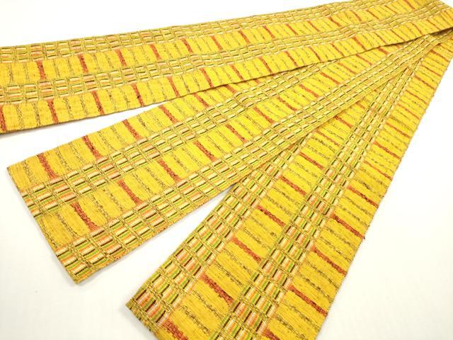 平和屋着物◎半幅帯 めがね織 横段文 DABF5148xg