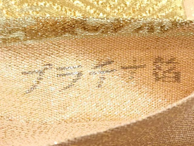 平和屋着物◎六通柄袋帯 立波花文 プラチナ箔 正絹 逸品 DABF5372xg