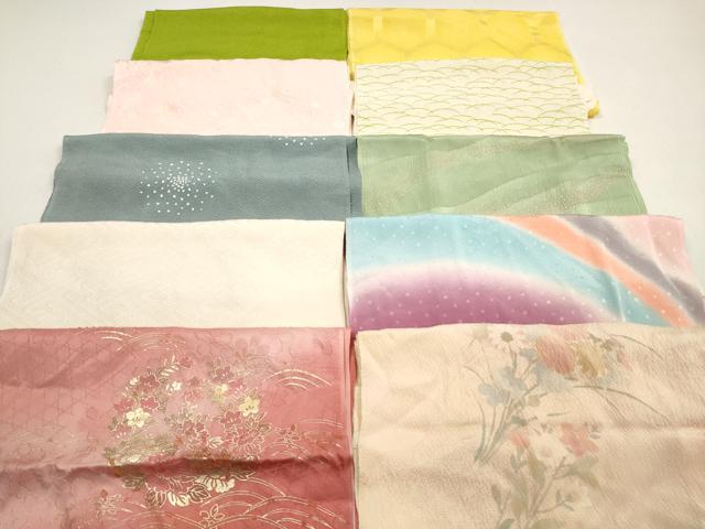 平和屋着物★和装小物 帯揚げ10枚セット 正絹 逸品 DABF5484xg