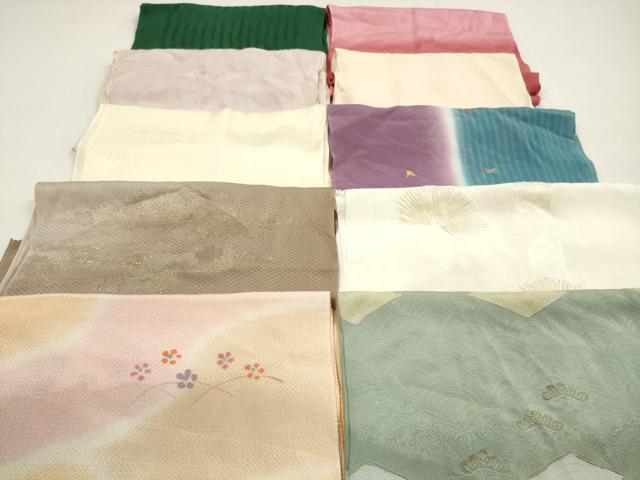 平和屋着物★和装小物 帯揚げ10枚セット 正絹 逸品 DABF5486xg