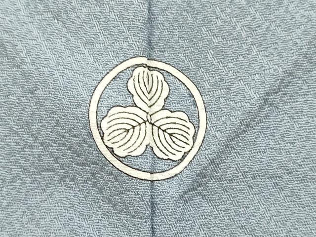 平和屋着物▽上質な色無地 単衣 濃い藤色 正絹 逸品 DABF5531du