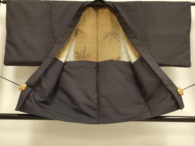 平和屋着物#羽織 紬地 縞正絹 逸品 DABF5541du