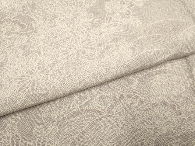 平和屋着物▽伝統工芸師 服部光擴 訪問着 単衣 立波風景花文 正絹 逸品 未使用 DABF5599du