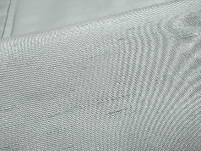 平和屋着物▽石川県指定無形文化財 牛首紬 白山工房 手織り 単衣 色無地 淡藤色 正絹 逸品 DABF5642du